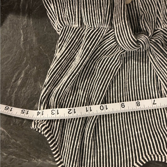 Caution To The Wind Black and White Button-Down Midi Dress - Picture 7 of 8